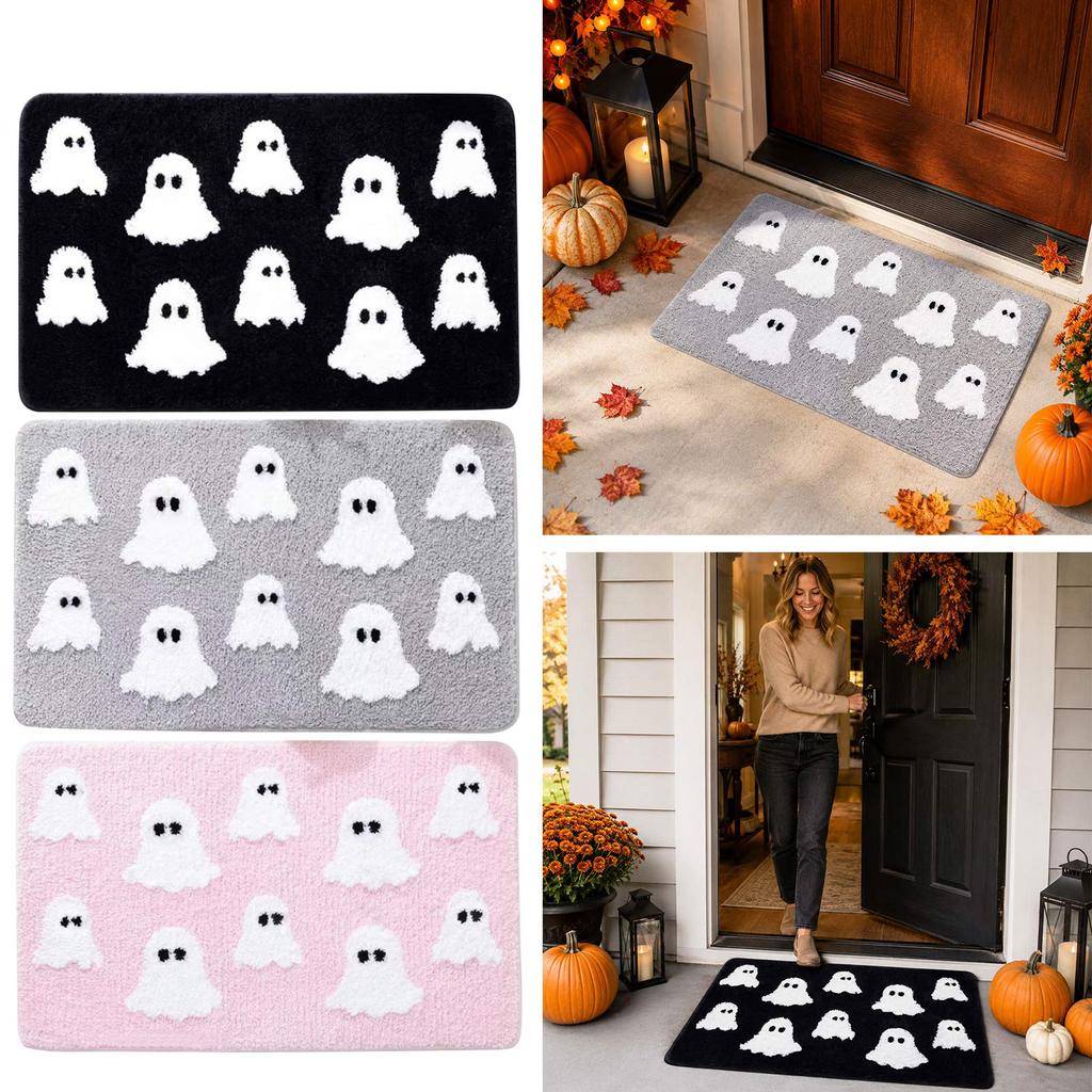 Halloween Doormat Entry for Front Door Seasonal Decor