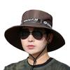 Men Outdoor Hat Letter Print Anti-UV Soft Casual Fishing Fisherman for Adult