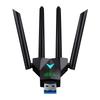 Dualband 1300Mbps WLAN USB-Adapter 2,4 GHz / 5 GHz Wi-Fi Dongle USB 3.0 802.11ac 4-Antennen Drahtloser Empfänger für PC/Laptop Treiberlos
