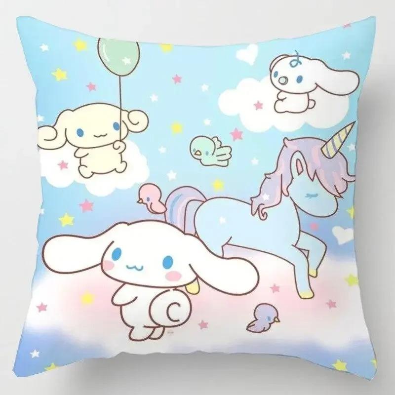 Japanese Style Cartoon Lumbar Pillow Cover Kawaii Sofa Cushion Home Decor