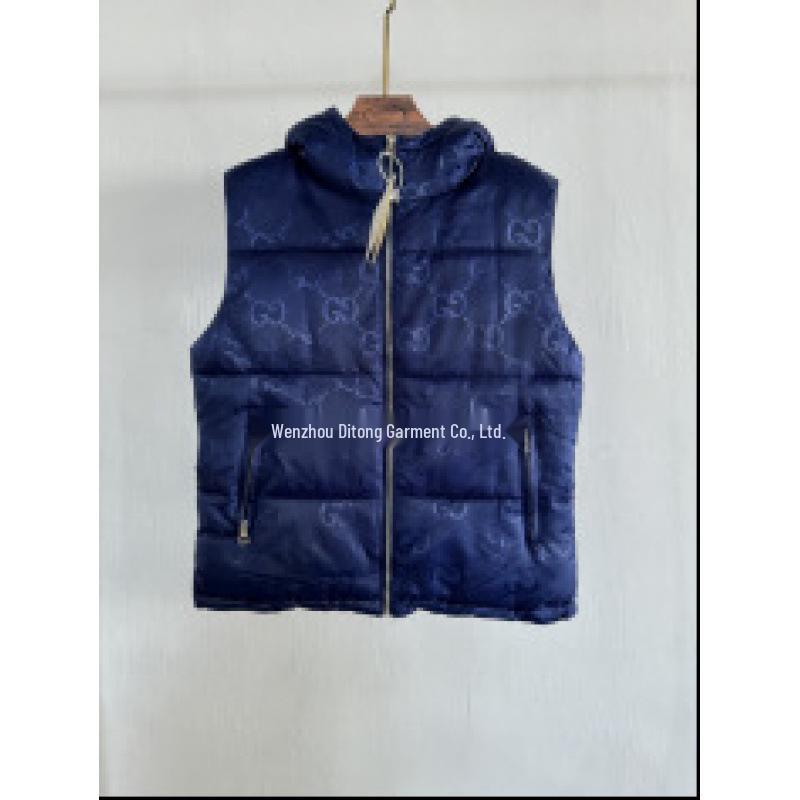 Hochwertige ärmellose Baumwollweste mit Stehkragen für Damen und Herren - Warme Herbst-Winter-Freizeitjacke