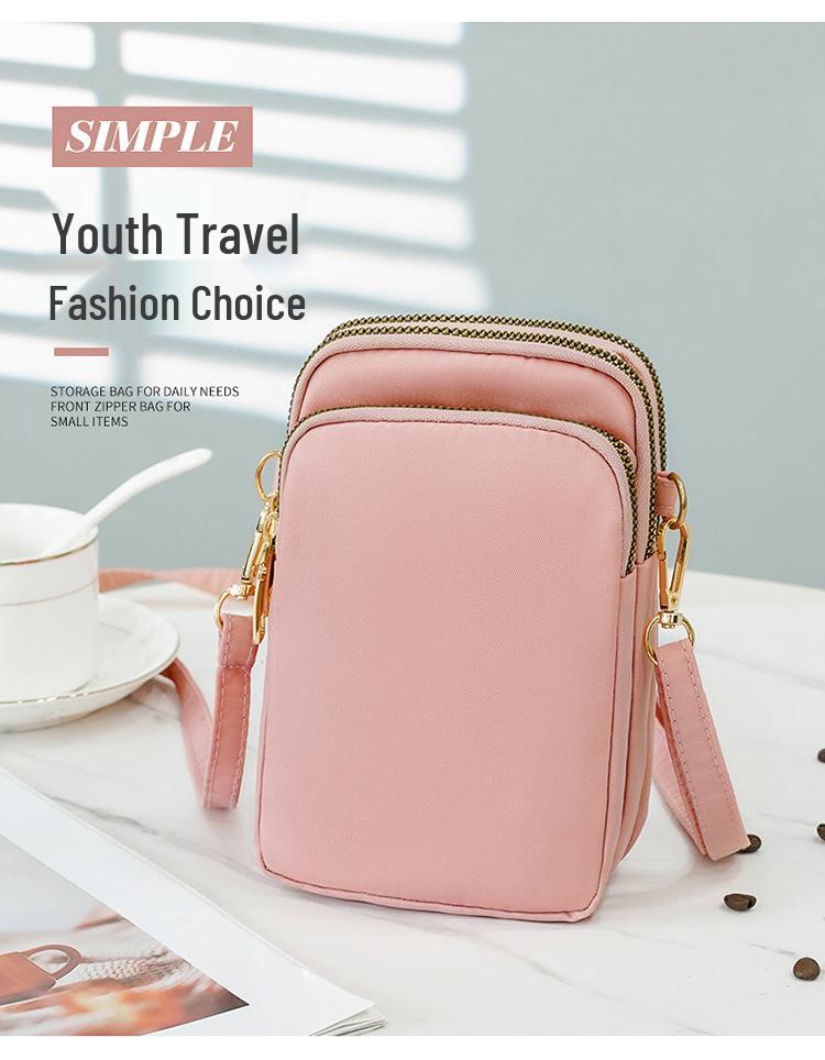 2024 Women's Crossbody Mobile Phone Bag - Trendy Korean-Style Mini Vertical Pouch and Coin Purse.