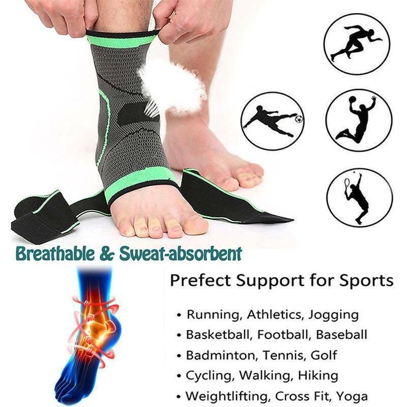 1PC Ankle Support Compression Strap Achilles Tendon Support Sprain Protection Fitness