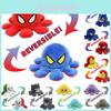 Adorable Spiderman Reversible Octopus Plush Toy With Soft And Lifelike Features For Kids