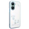 KADEM For Xiaomi Poco X7 Pro 5G Case Flower Rhinestone Decor Electroplating TPU Phone Cover