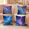 Pretty Starry Sky Pillow Case Organic Short Plush Cushion Covers Breathable Washable WrinkleResistant