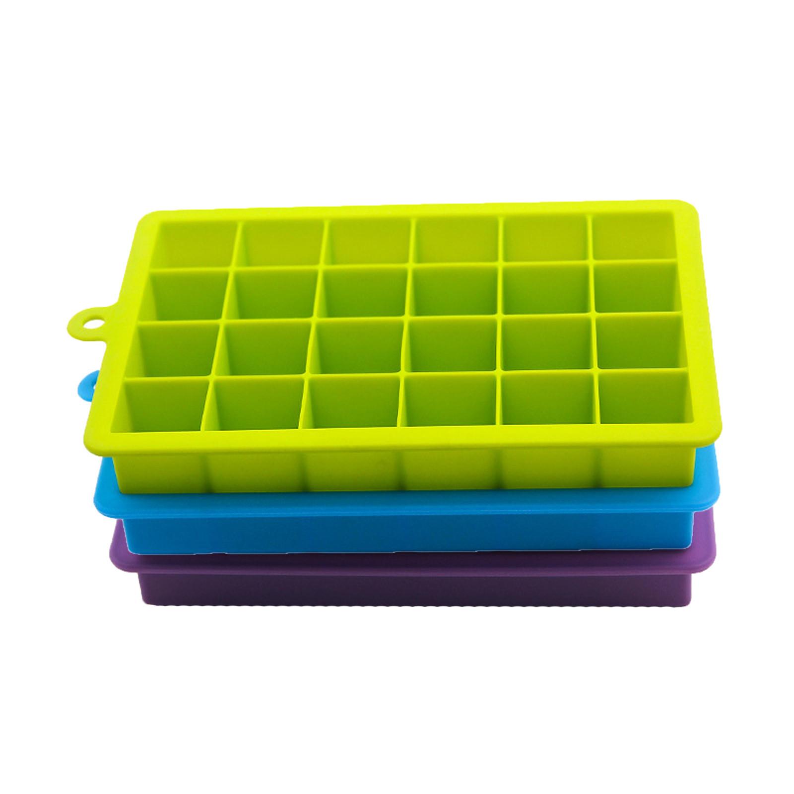 24 Silicone Ice Tray Molds With Lid Ice Molds Home Bar Ice Tray Ice Making