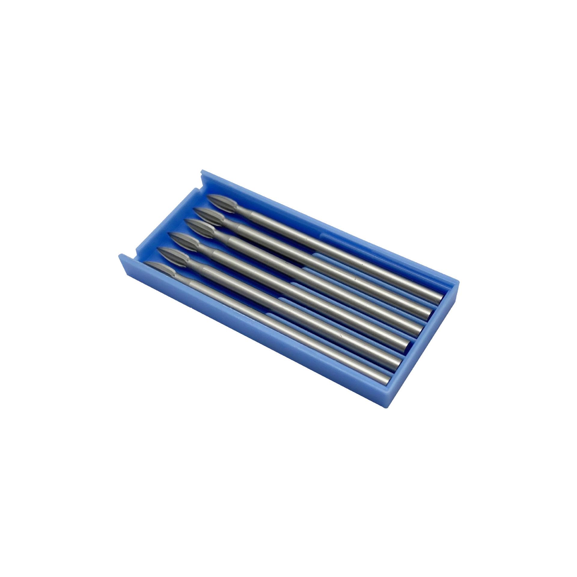 

Blue Box 2.35mm Shank Tungsten Steel Needle Torch Carving & Grinding Tool for Wood, Ivory, Jewelry 2.2mm Torch Box