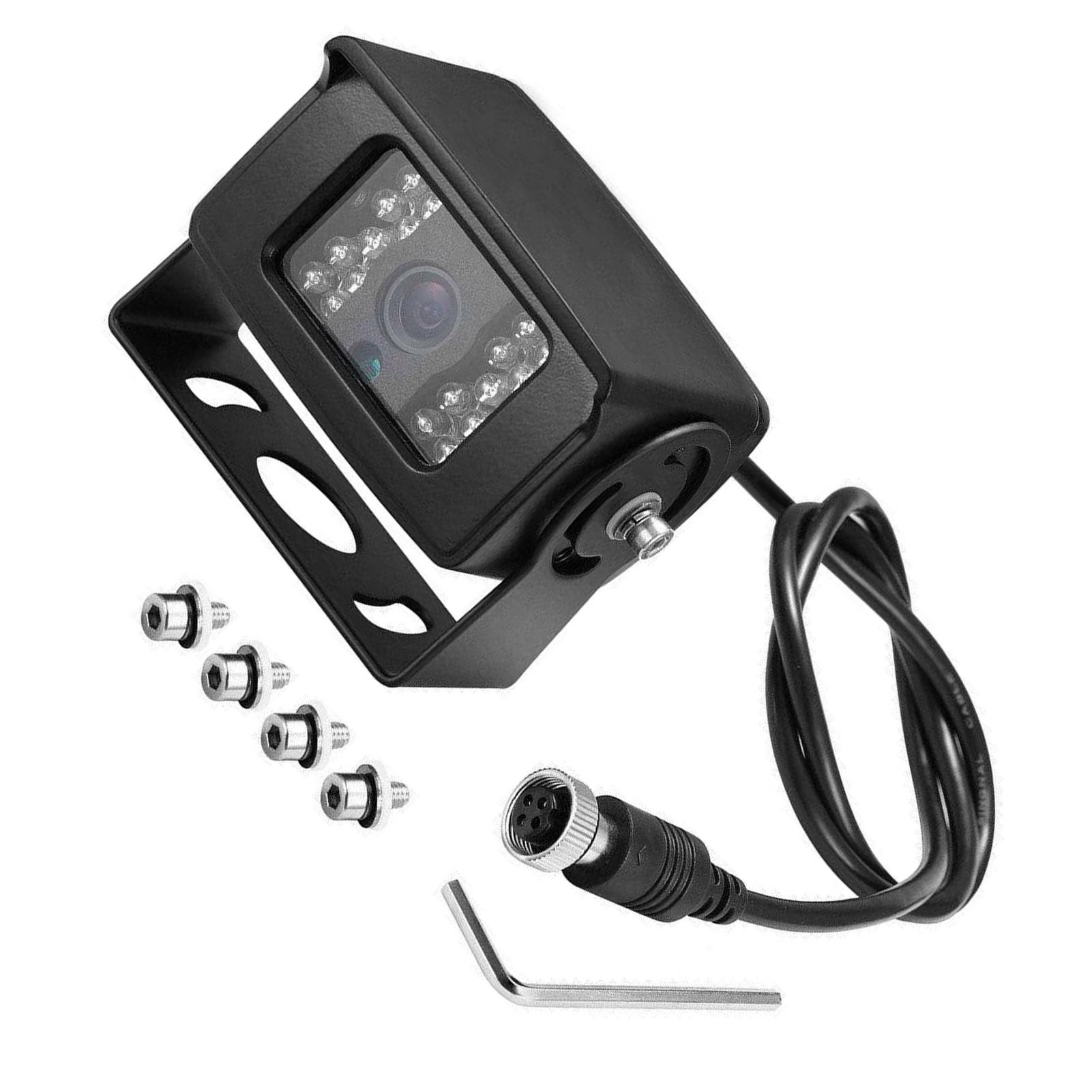 

Металлическая 4-контактная камера заднего вида с ИК-подсветкой, ночная камера заднего вида, прочная 1000TVL CCD, цветная 12/24 В