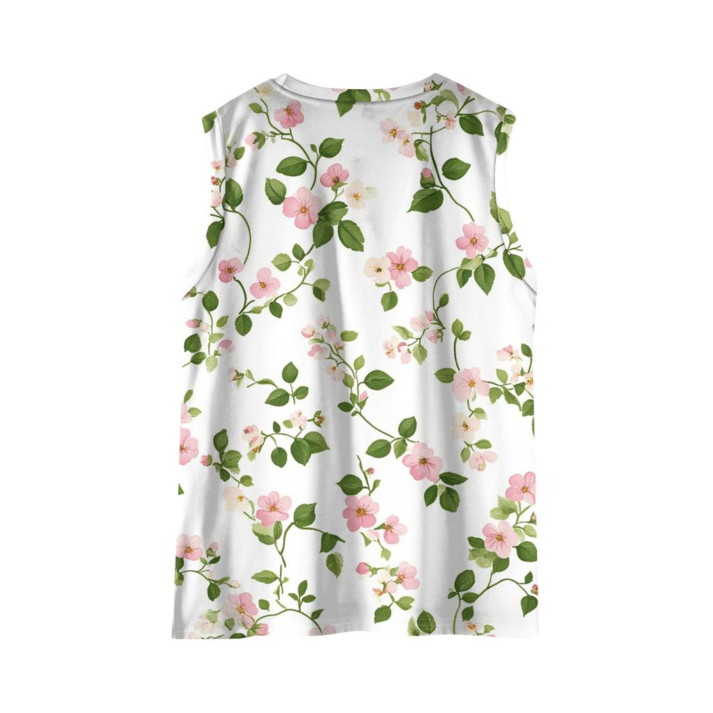 Damen-Tanktops 2025, lockere Passform, hoher Halsausschnitt, Sommertop, elegante, lässige ärmellose Shirts mit Tasche