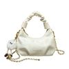 Luxury-luxurious, Niche-sized Handbag - Ruffled Cloud-shaped Bag, Single-shoulder Crossbody Bag with Chain Strap