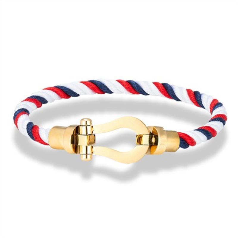 Boucle de Fer à Cheval Fred Européenne et Américaine Corde en Nylon Corde à Main Hommes Femmes Couple Mode Décontracté Tendance Couleur 2026