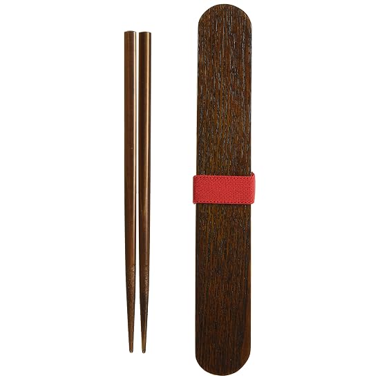HAKOYA Chopstick Case, Oval, S, Wood, Urushi Lacquer Finish B00HQ6MPIQ
