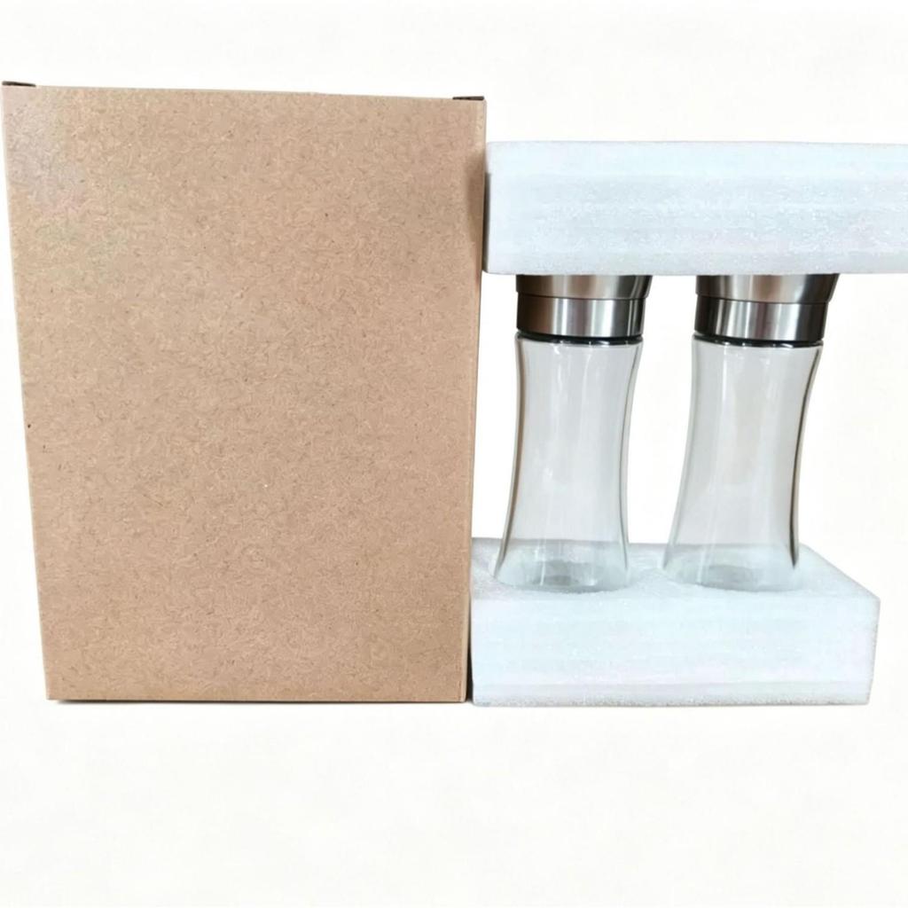 Manual Stainless Steel Salt and Pepper Grinder Set