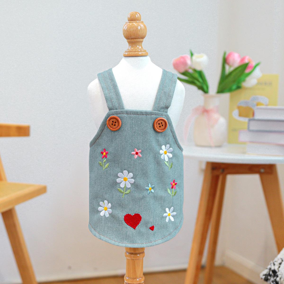 Pet Circle Breathable Bow Skirt для маленьких и средних собак - Прохладная и удобная одежда на весну/лето M - Chest 40cm, Length 30cm, ~7-8 lbs