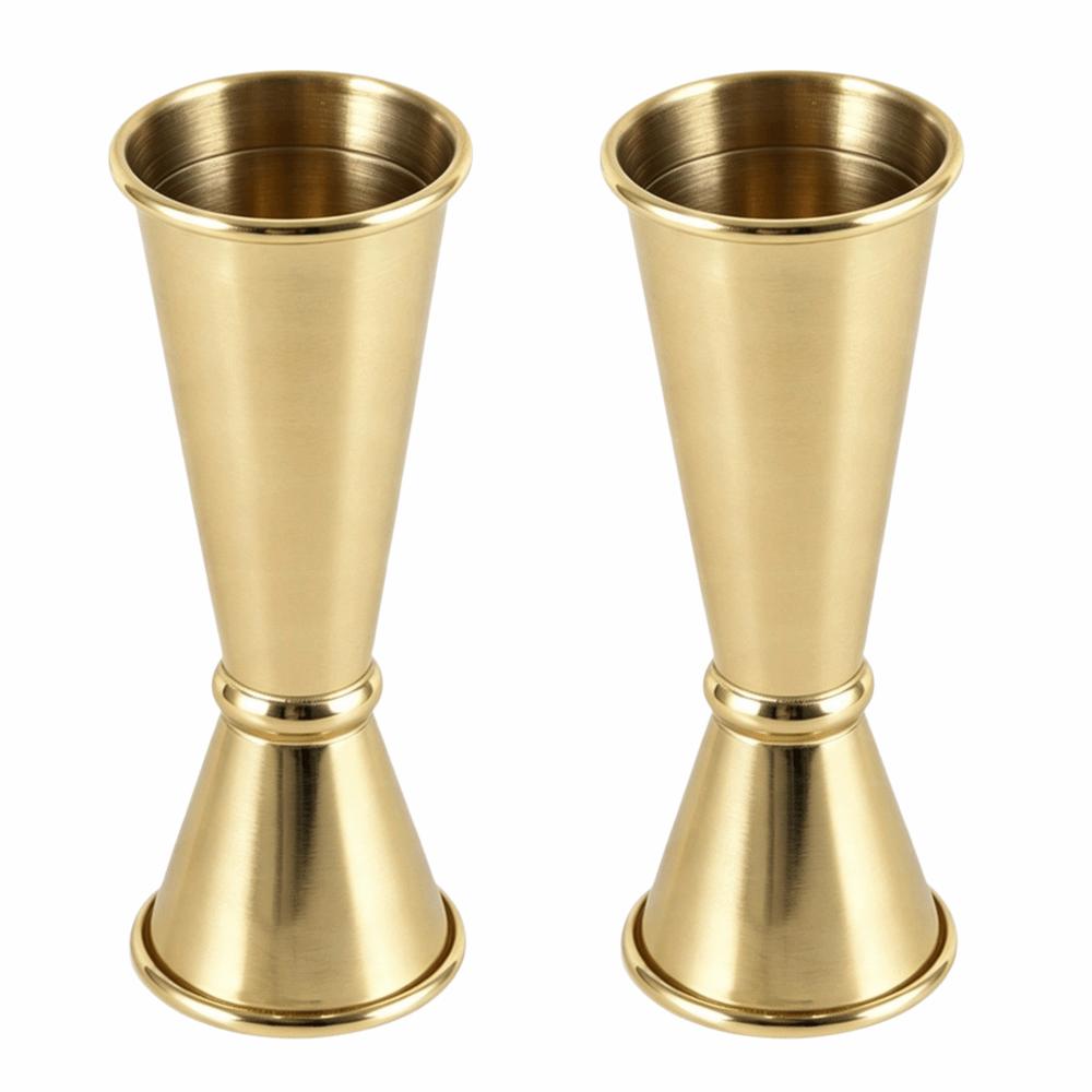 2pcs 304 Stainless Steel Double Jigger 1oz/2oz Bartending Tool Premium Cocktail Shaker Bar