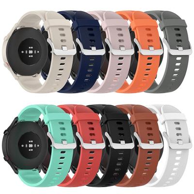 22mm Silikonarmband für Imilab KW66 YAMAY SW022 Smart Watch Band Ersatzarmband für Xiaomi Watch S2 S1 Farbe 2