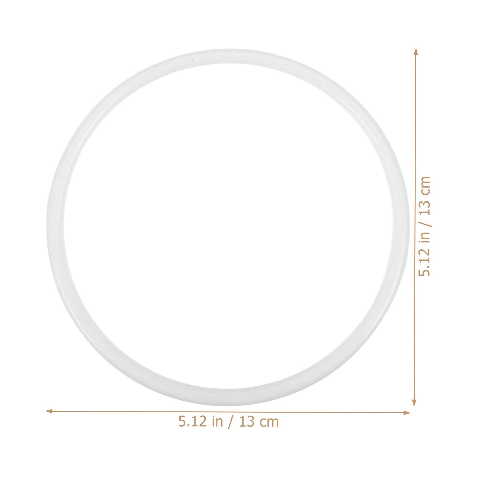 

20Pcs Dreamcatcher Circle Plastic Ring 13Cm White Lightweight Strong Craft Hoop for DIY Wall Hangings Macrame Kit 6X6X0.55CM