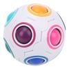 Educational Learning Rainbow Ball Stress Reliever Toy Football Cube Toy for Children Kids