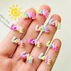 30 Pcs New Cute Valentine'S Day Letter Resin Figurine Crafts Flatback Cabochon Ornament Jewelry Manicure Making Accessories A61