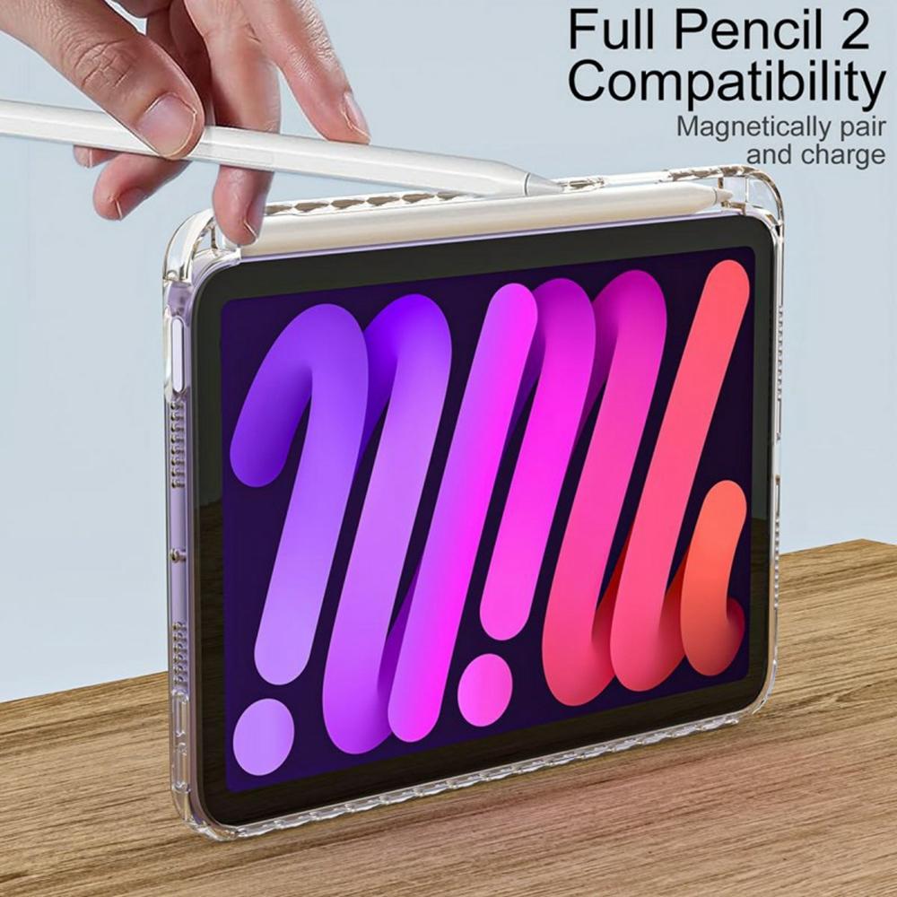 For iPad mini (2024)/(2021) Case Corner Protection Clear Acrylic+TPU Tablet Cover