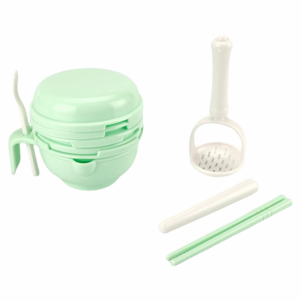 Einfarbige Babynahrungsschale zum Mahlen Handgemachter Gemüsehacker Gemüseverarbeitung