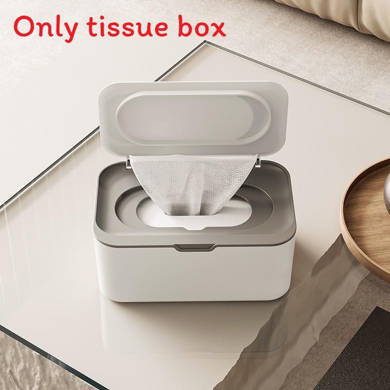 Dispenser per Salviette Umidificate Moderno in Materiale PP con Coperchio per Organizzazione Casa Ufficio