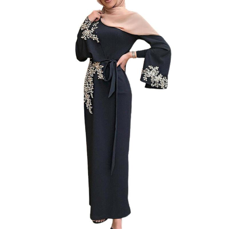 Muslim Womens Maxi Dress Vintage 