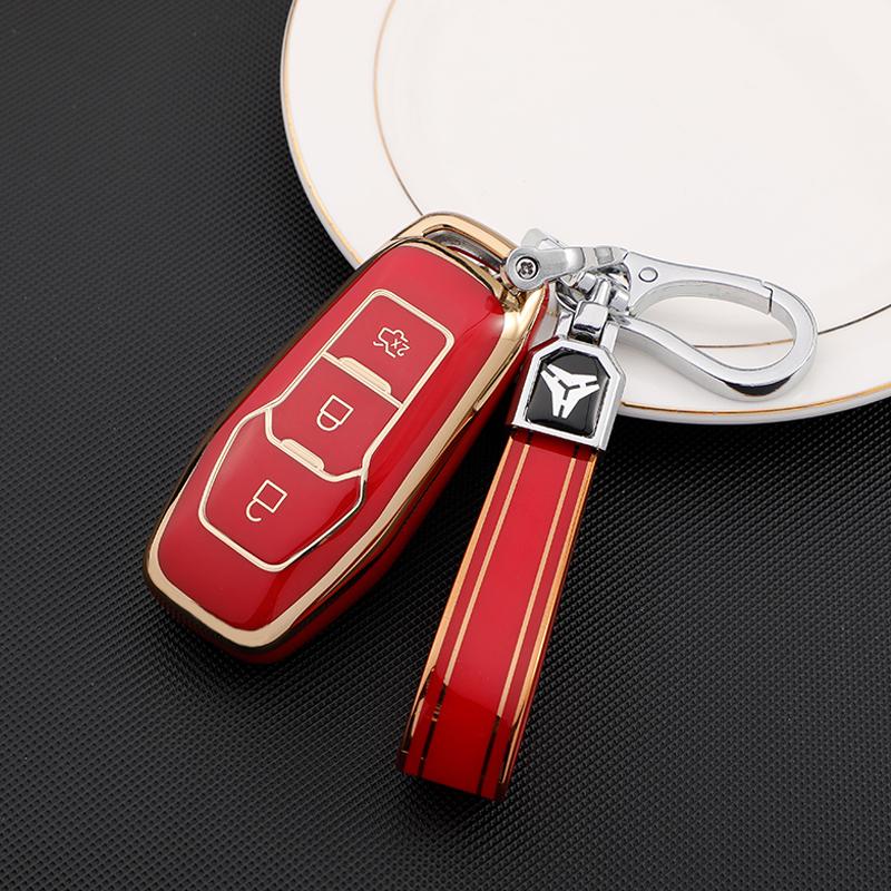 For Ford Focus 3 4 St Mondeo 5 Mk5 Mustang F-150 Explorer Edge Fiesta Kuga Mk3 Tpu Car Key Case Cover Accessories