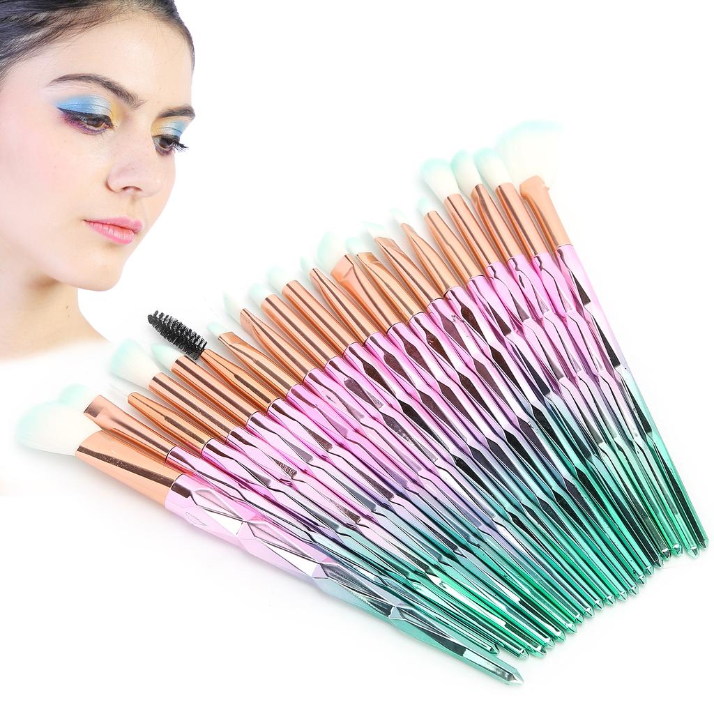20pcs Facial Makeup Brush Set Eyeshadow Blusher Powder Brush Set Professional Makeup Tools