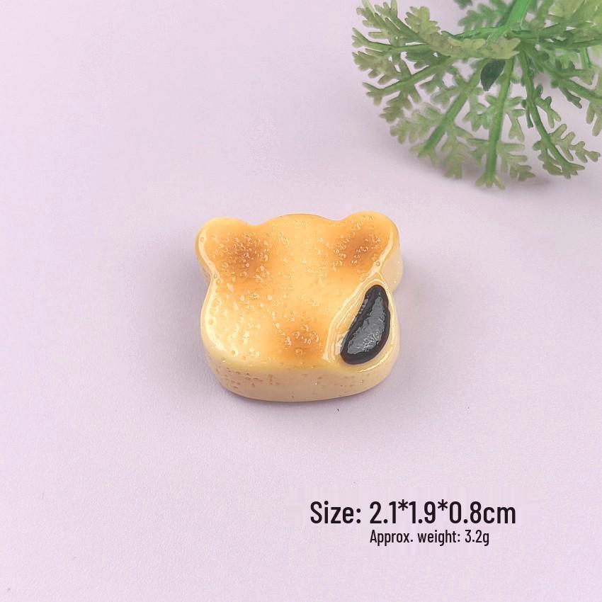 DIY Miniature Bear Head Cookie Toys, Resin Ornaments, Four-Color Crocs and Hair Clip Accessories