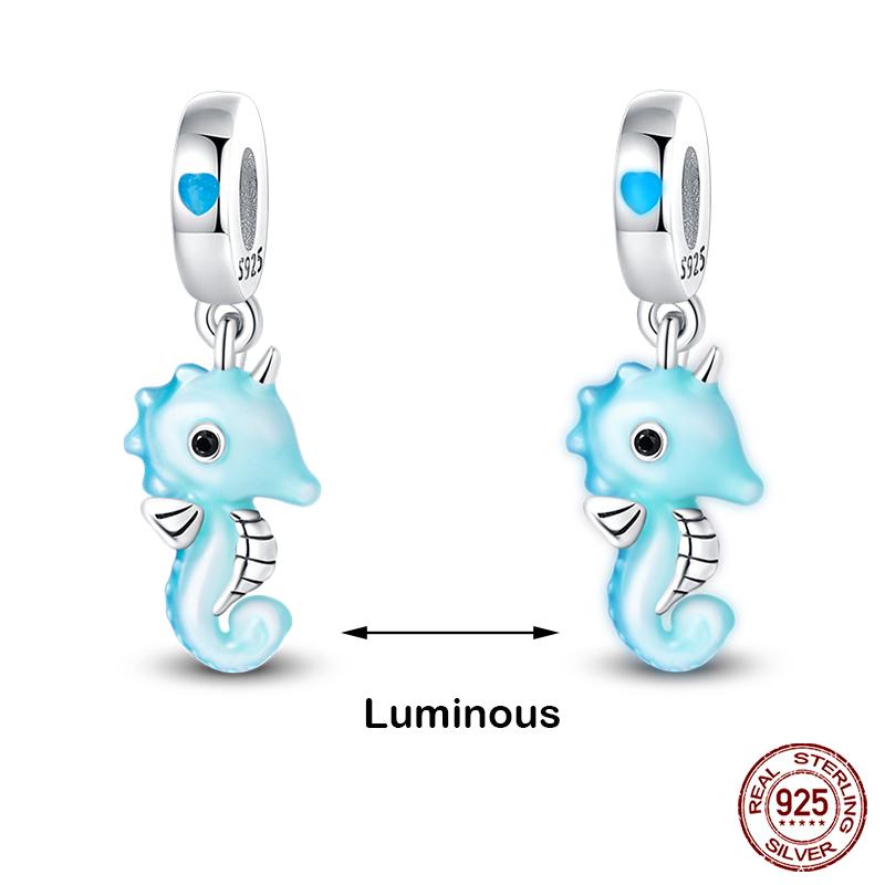 Kupferfarbene Im Dunkeln leuchtende Glühwürmchen Honigbiene Stern Anhänger Perlen Passen Qikaola Original Armbänder Feiner DIY Schmuck Geschenk