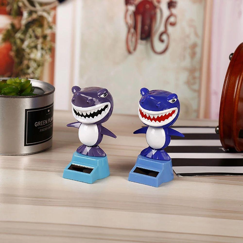 Decoration Dashboard Solar Swing Shark Solar Powered Shark Shaking Head Toy Bobbling Dancing Toys