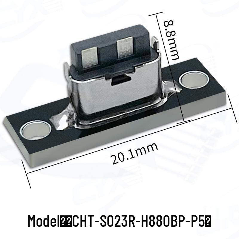 USB-C Female Port with Mounting Plate for DIY Keyboard/Charger Cable Modification