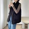 Lamb Wool Vest New Women's Vest Winter Wear Fur Integrated Vest Medium and Long Large Size Tide