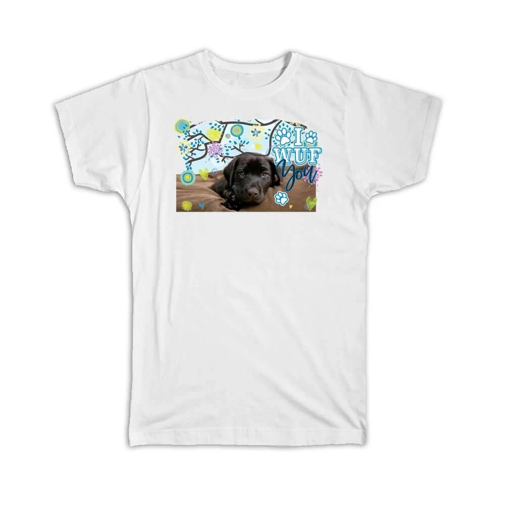 

Gift T-Shirt : Black Ladrador Puppy Dog Pet Animal Floral Graphics Cute Sweet 2XL