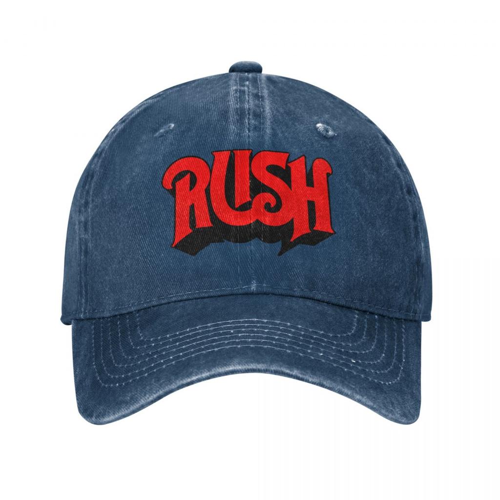 Rush Band Baseball Cap Vintage Distressed Washed Headwear for Men Women Outdoor Caps Hat