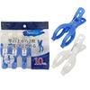 Towa Sangyo Heavy-Duty Neosul Wide Pole Clothespins, White/Blue, Approx. 4.4 X 3.4 X 9cm, Pack of 10