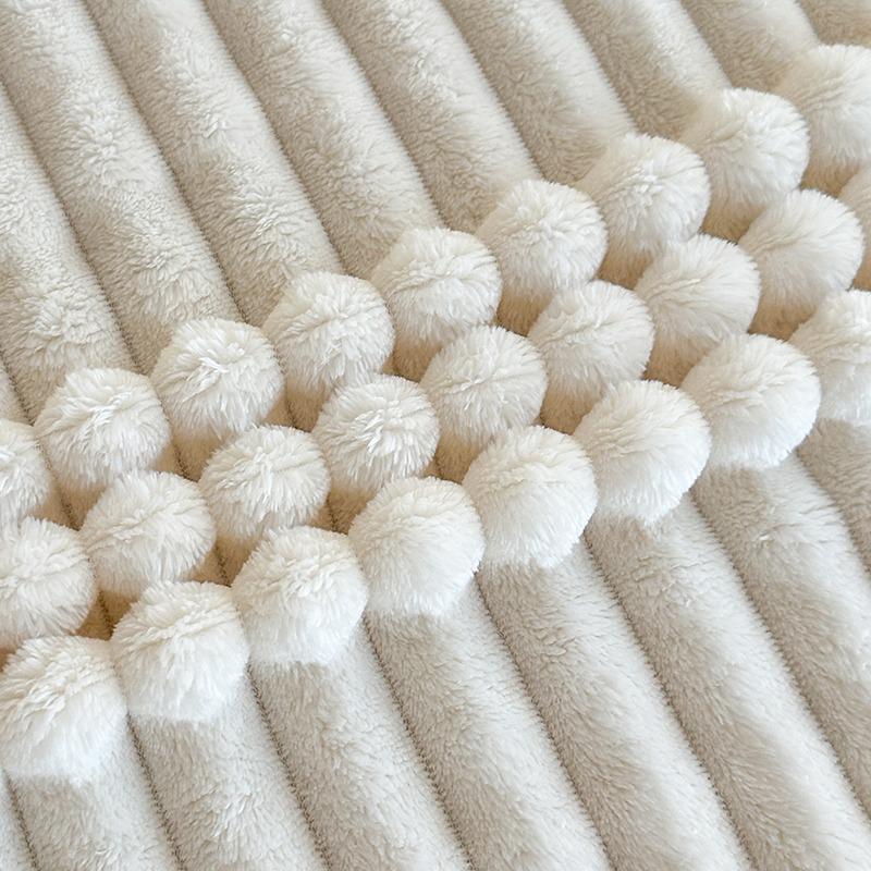 Coperta Morbida in Flanella di Pile Corallo Classe A - Colore Unito Morbido per Riposo, Ufficio, Divano, Uso con Aria Condizionata