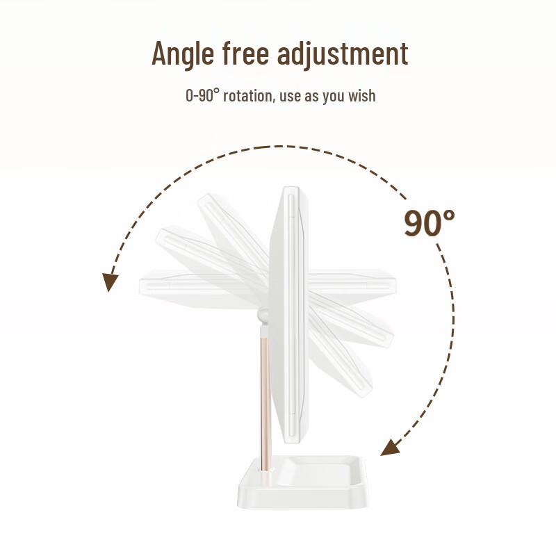 Foldable LED Makeup Mirror