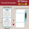Waterproof Self-Adhesive Thermal Label Paper for ePacket Waybills, 100x150 Mm