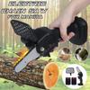 24V Mini Portable Electric Pruning Saw Rechargeable Electric Saws with 2x Lithium Battery Charger Woodworking Garden Logging