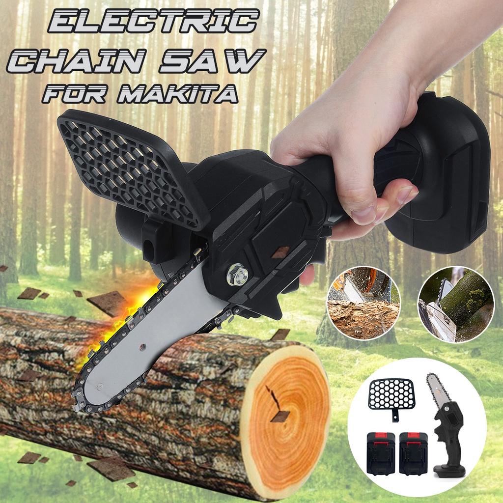 24V Mini Portable Electric Pruning Saw Rechargeable Electric Saws with 2x Lithium Battery Charger Woodworking Garden Logging