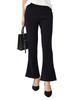 WATAKUMO Bootcut Side Slit Stretch Long Elastic Flare Popular for and Everyday Stretch with Plus Sizes Available Women's Pants, High-Waisted Pants,