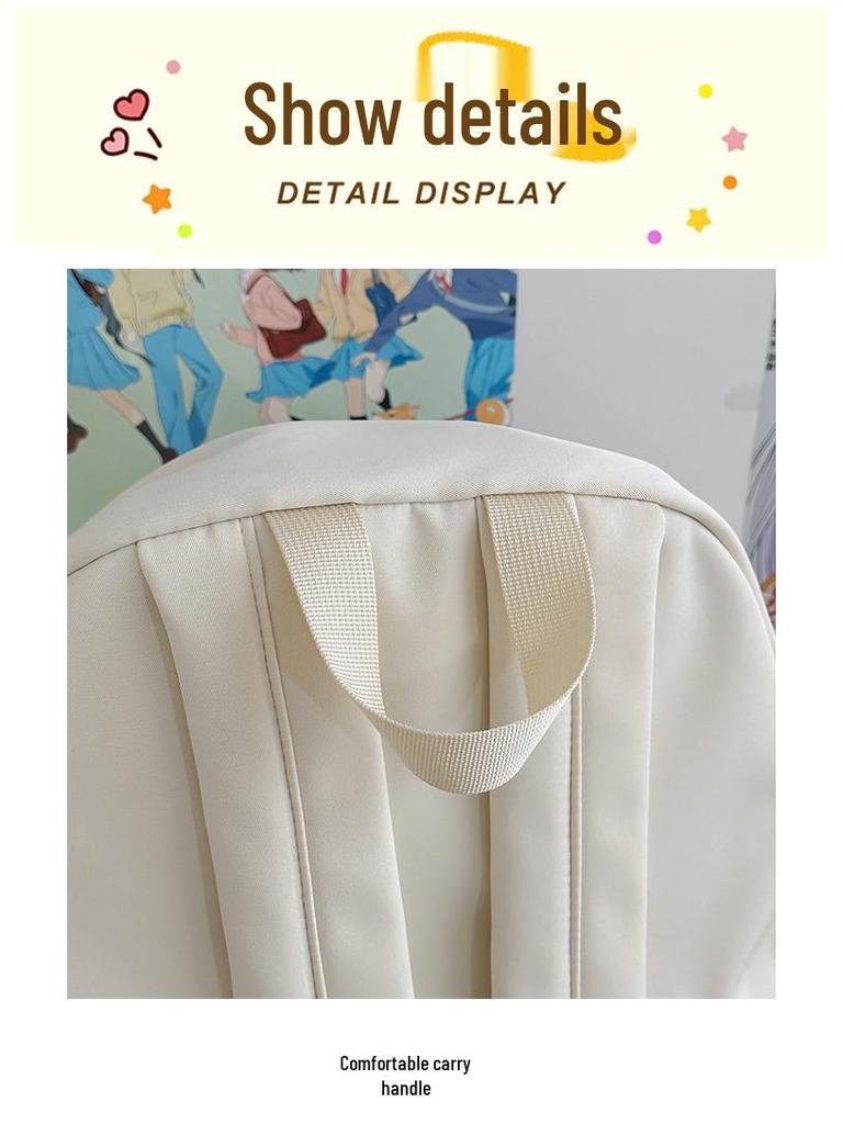 Korean Style Cute Girl's Large Capacity Backpack for School and Fashion