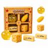 Yellow 4-Piece Building Block Toy Gift Set, Creative Sensory Toys