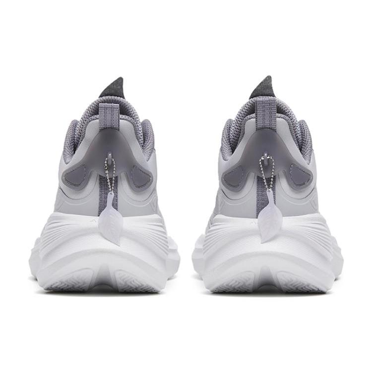 New Anta Leaf 3.0 Shock Absorbers Slip Resistant Abrasion Resistant Low Top Running Shoes Women's Gray White 922315520-3