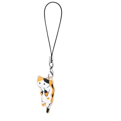 Cute and Charming Cat Phone Lanyard - Cute Pendant with Lanyard, Suitable for Phones, Backpacks, and Keychain Accessories