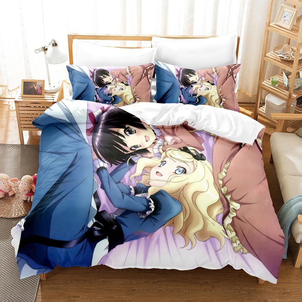 3D Anime Croisée In A Foreign Labyrinth Bedding Set Single Twin Full Queen King Size Bed Set Adult Kid Bedroom Duvetcover Sets