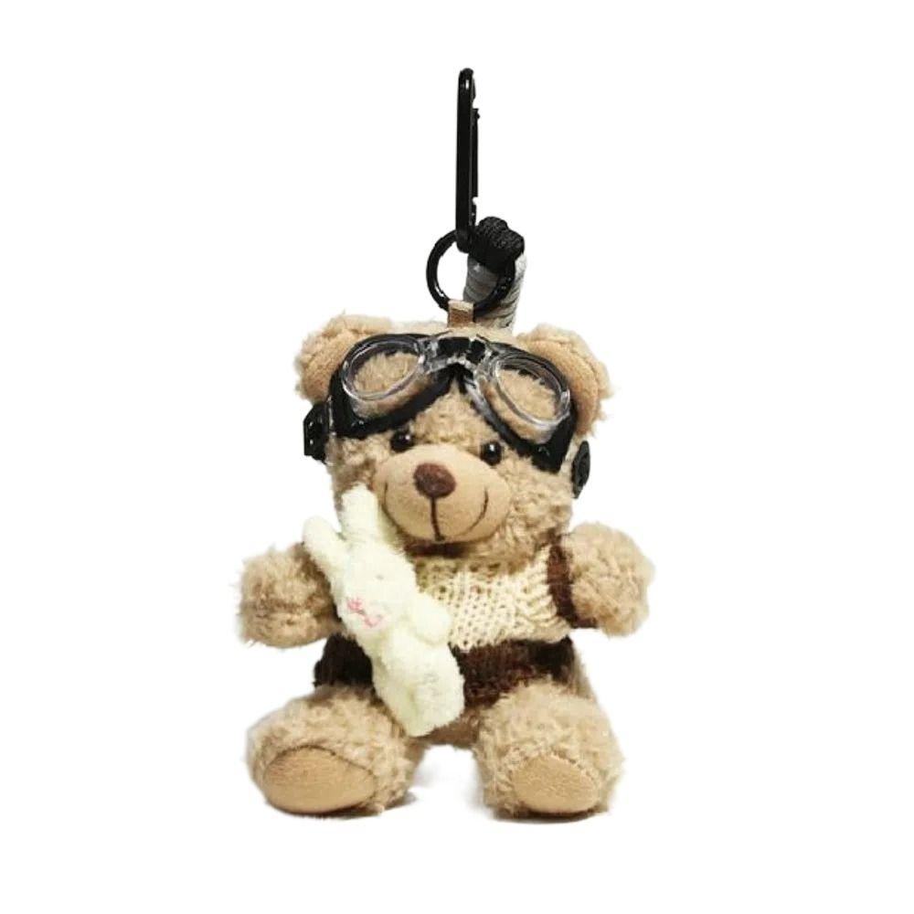 

Брелок Пилот Животное Медведь Брелок Цепочка для ключей Мультяшный Аниме Подвеска для сумки Мягкие куклы Медведи Пара Дети Style F